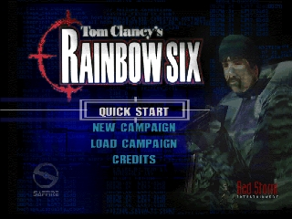 Tom Clancy's Rainbow Six (Europe) Title Screen